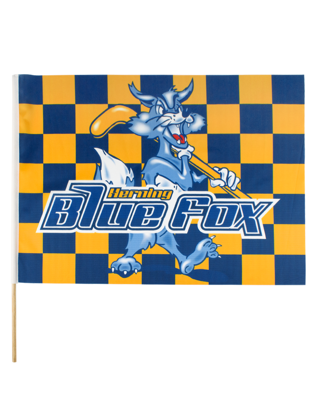 BLUE FOX SUPPORT FLAG GUL OG BLÅ TERN